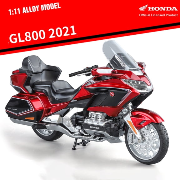 1:11 Honda Gold Wing GL800 2021 Alloy Die Cast Motorcycle Model Vehicle Collection Sound and Light Off Road Autocycle Toys Car