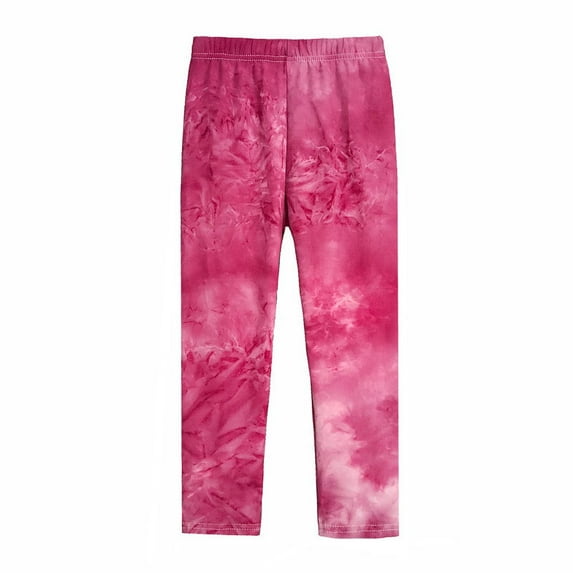 1-11T Girls Casual Tie Dye Leggings, SILVERCELL Little Girl Stretch Pants Tights Autumn Clothes Leggings