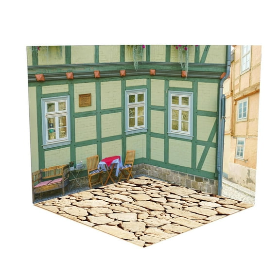 1:12 Backdrop Diorama Showcase Background,Storage Scene Layout for Action Figures,Vehicle Scene Toy Dolls Diecast Car Style D