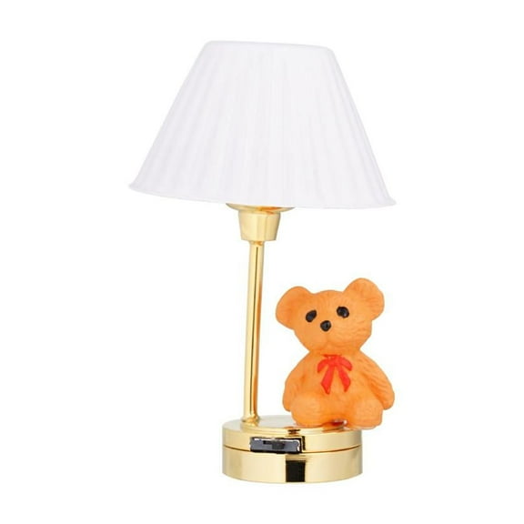 Clearance! 1: 12 Bear Table Lamp LED Light Decor Lamp O7Q9