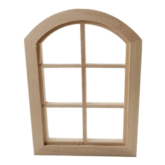 1:12 Birch Doll House Window Miniature Furniture Decor Mini Room Ornament