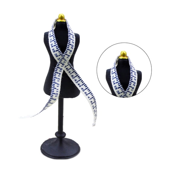 1/12 Clothes Mannequin Miniature Tailor Rulers Accessories Dress Set Simulation Dress Form Simulation Model Toy
