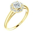 thumbnail image 1 of 1.12 Ct Solitaire Round Diamond Bridal Rings Solid 18K Yellow Gold, 1 of 5