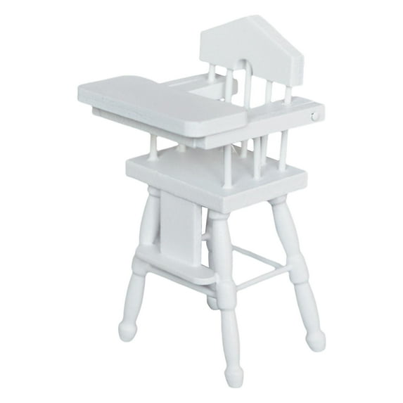 1:12 Doll High Chair Furniture Model Dollhouse Chair for