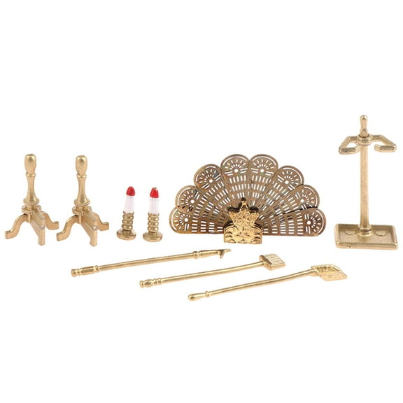 1/12 Dollhouse Fireplace Decoration Miniature Model Sturdy for Simulated Toy