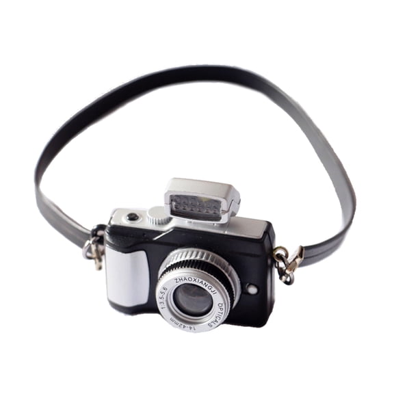 1/12 Dollhouse Mini Camera Model Photography Props Retro Miniature Camera Infants Photo Shooting Decorations