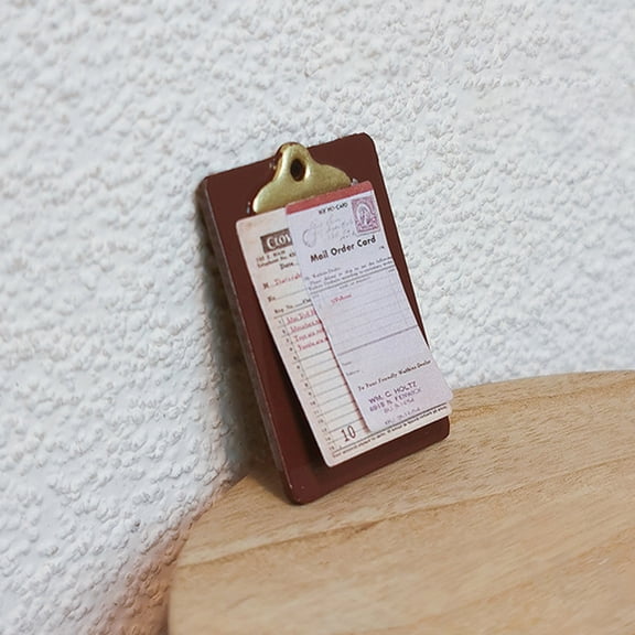 1/12 Dollhouse Mini Menu Board Model Dollhouse Restaurant Decoration Toys Micro Scene Decor Accessories Pretend Play Toys