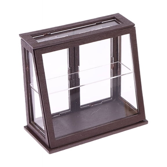1:12 Dollhouse Miniature Display Cabinet Cake Cabinet Mini Bread Rack Cupboard Storage Shelf Model Kitchen Furniture Decor Toys