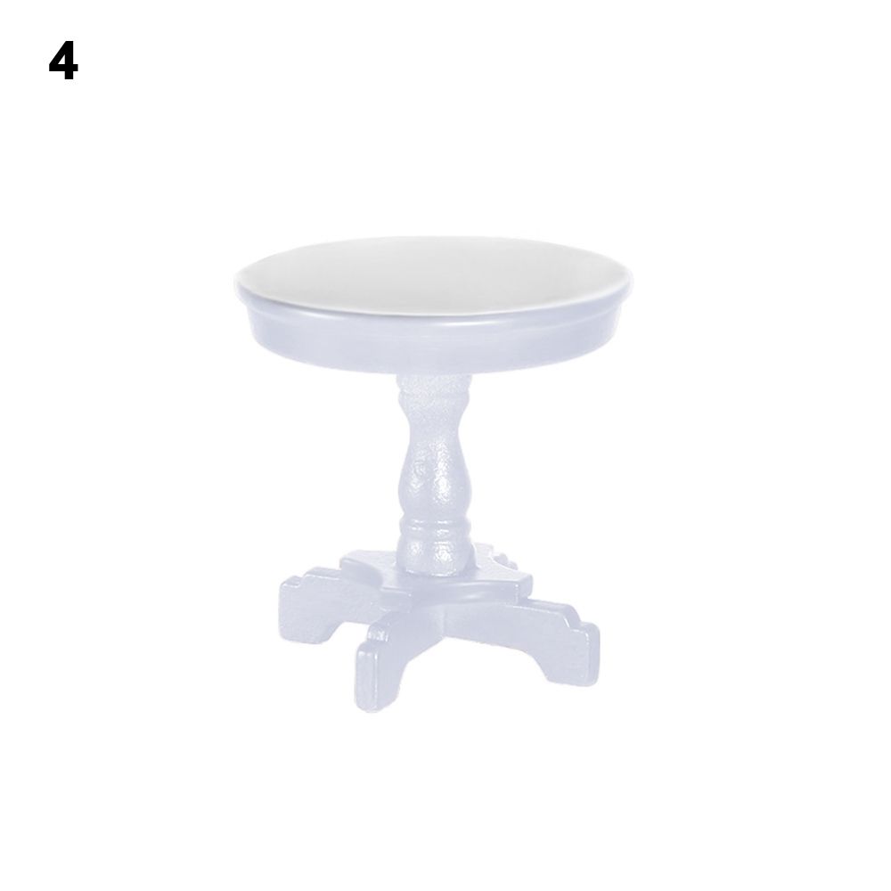 1/12 Dollhouse Miniature Mini Wooden Coffee Table Chair Simulation End