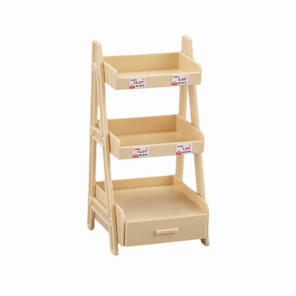 1:12 Dollhouse Miniature Plant Flower Stand Shelf Bookshelf Display Rack Furniture Fairy Garden Tool Storage Rack Model Toy