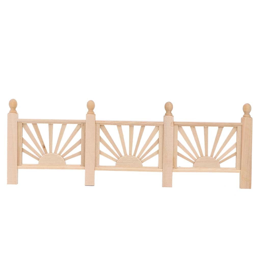 1:12 Dollhouse Miniature Railing Model ,Wooden Furniture Fence Epitome ...