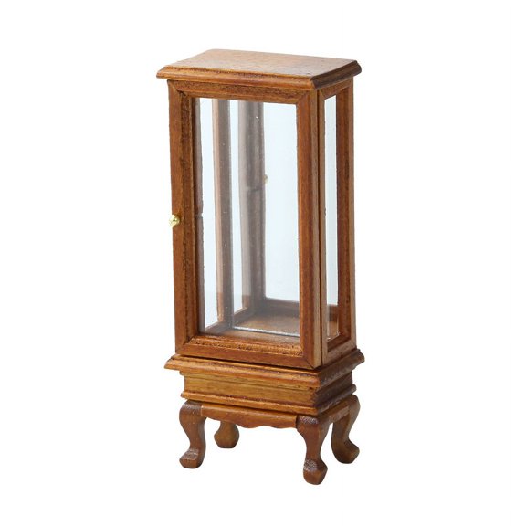 1/12 Dollhouse Simulation Glass Cabinet Cupboard Model Dollhouse Miniature Storage Cabinet Furniture Living Room Decor Toy
