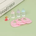 thumbnail image 1 of 1:12 Dolls House Miniature Baby Bottles Pacifier Bibs Set Nursery Accessory Gift, 1 of 10