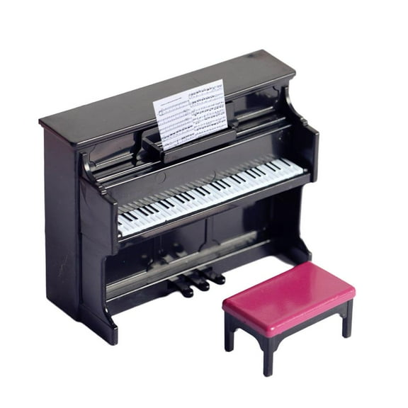 1:12 Furniture Miniature Wooden Mini Grand Piano Kids Play NEW Pretend K1E4