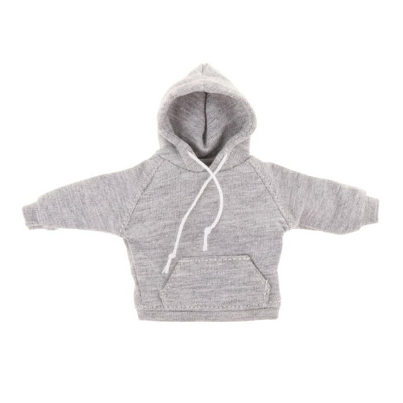 1/12 Male Figure Clothes Clothing for 6inch Male Action Figures Body Costume Gray Hoodies Top