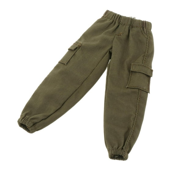 1/12 Male Figure Pants 1/12 Scale Male Figure Pants for 6 inch Soldier Dolls Green