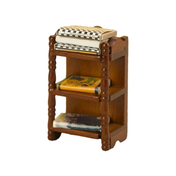 1/12 Mini Dollhouse Bedside Table Model Realistic Furniture Bedroom Nightstand