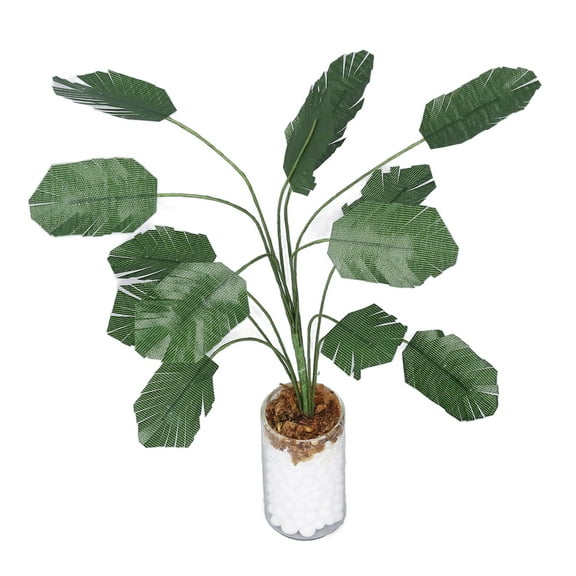 1:12 Mini Plants Vivid Banana Tree Simulation Bonsai Plant Doll Accessories Decoration For Boys Girls 3-6 Year Old