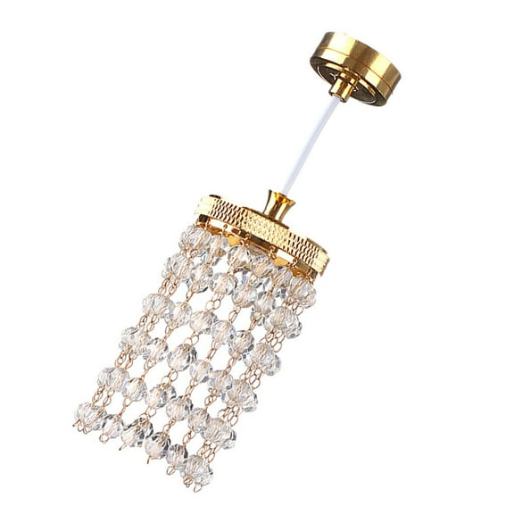 1/12 Miniature Chandelier For Model Living Room LED Light Quick Setting Metal Craft Project Decorative Furniture