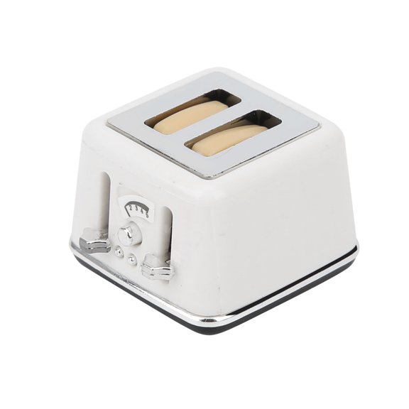 1:12 Miniature House White Bread Machine Model Simulation Mini Cute Bread Decoration Toy