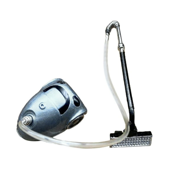 1:12 Miniature Vacuum Cleaner Simulation Furniture Model Kids Pretdend Play Gray