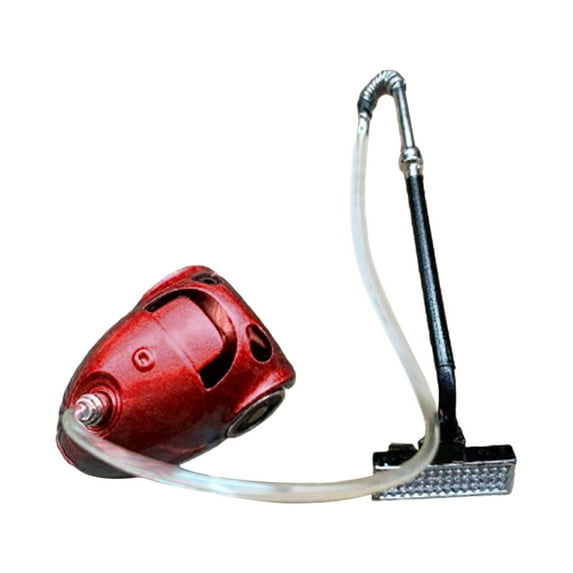 1:12 Miniature Vacuum Cleaner Simulation Furniture Model Kids Pretdend Play Red