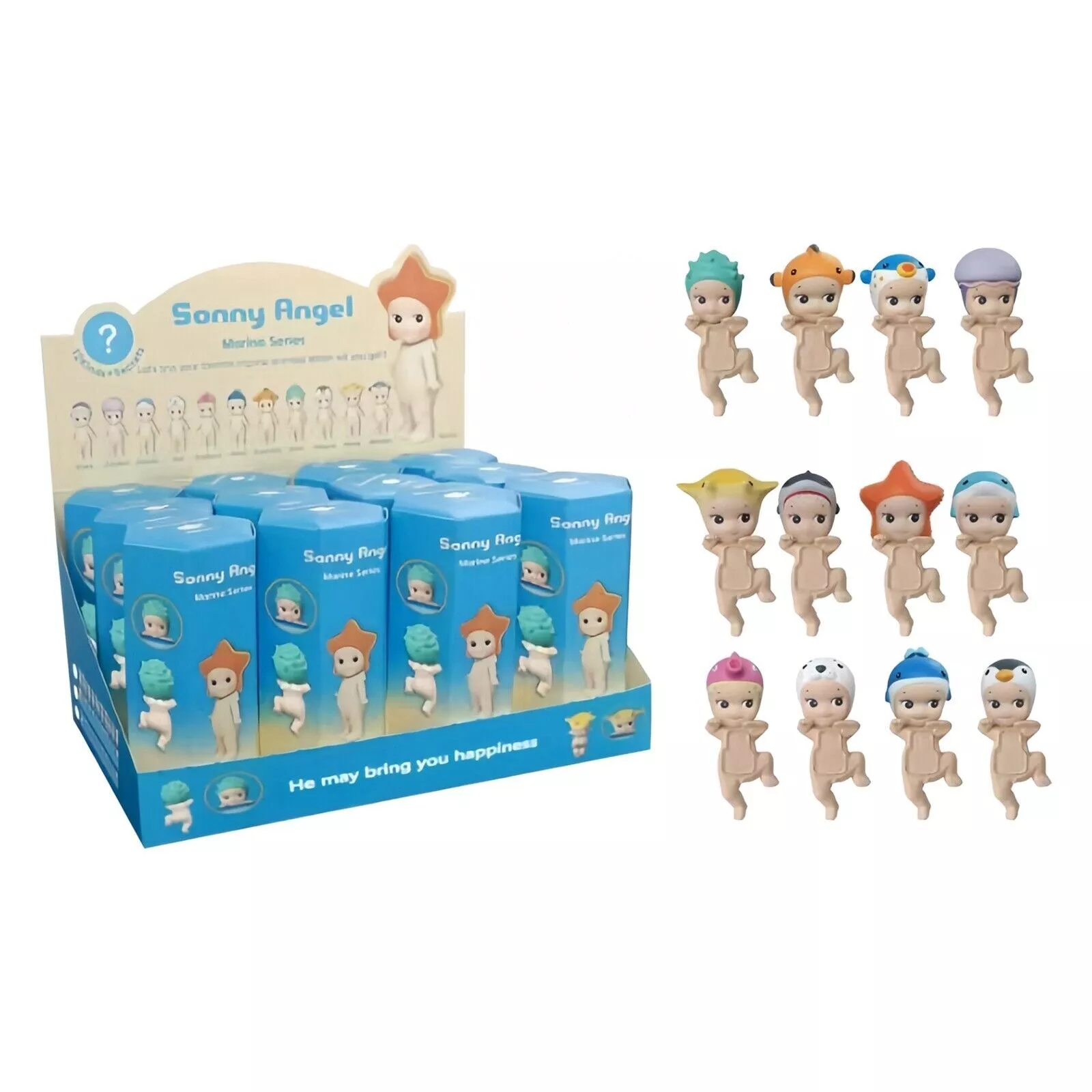 112 Pieces Random Sonny Angel Hippers Blind Box Ocean Series Anime