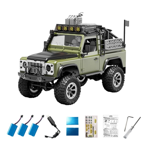 1/12 RC Rock Crawler 4WD, Full Proportional Off Road Remote Control Truck with LED Lights, 2.4GHz All Terrain Climbing Vehicle, Long Runtime RC Car for Teens & Adults