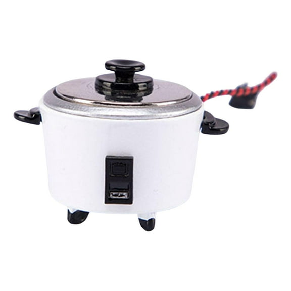 1:12 Rice Cooker Cookware Exquisite Workmanship Accessory White