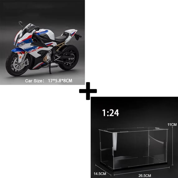 1:12 S1000RR Model Motorcycles Kawazaki NINJA H2R Toys Alloy Diecast Sound Light Shock Absorption Simulation Motorcycle Boy Gift