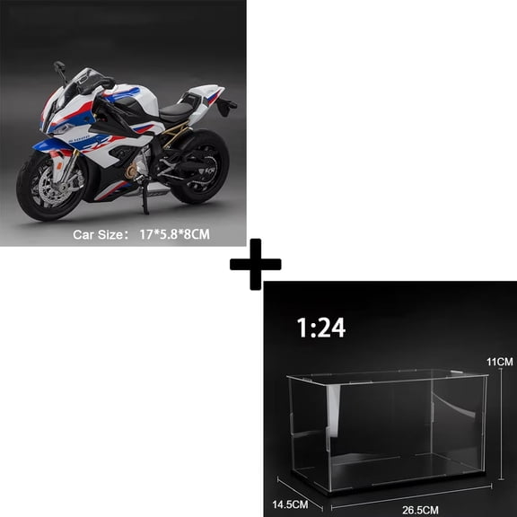 1:12 S1000RR Model Motorcycles Kawazaki NINJA H2R Toys Alloy Diecast Sound Light Shock Absorption Simulation Motorcycle Boy Gift