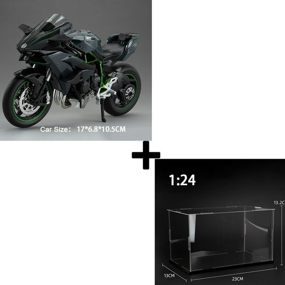 1:12 S1000RR Model Motorcycles Kawazaki NINJA H2R Toys Alloy Diecast Sound Light Shock Absorption Simulation Motorcycle Boy Gift