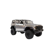 1/12 Scale 4WD RC Rock Crawler Truck Off Road Car With 2.4GHz Remote Control Full Proportional Steering Dual Speed Gearbox LED Lights 60 Minute Runtime Hobby Vehicle Silver