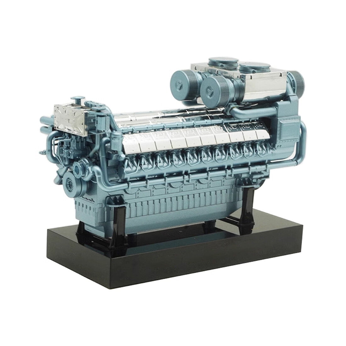 1/12 Scale Alloy Diesel Engine Model Static Display Replica for Collectors Car Enthusiasts and Home Office Decoration