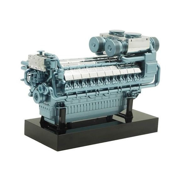 1/12 Scale Alloy Diesel Engine Model Static Display Replica for Collectors Car Enthusiasts and Home Office Decoration
