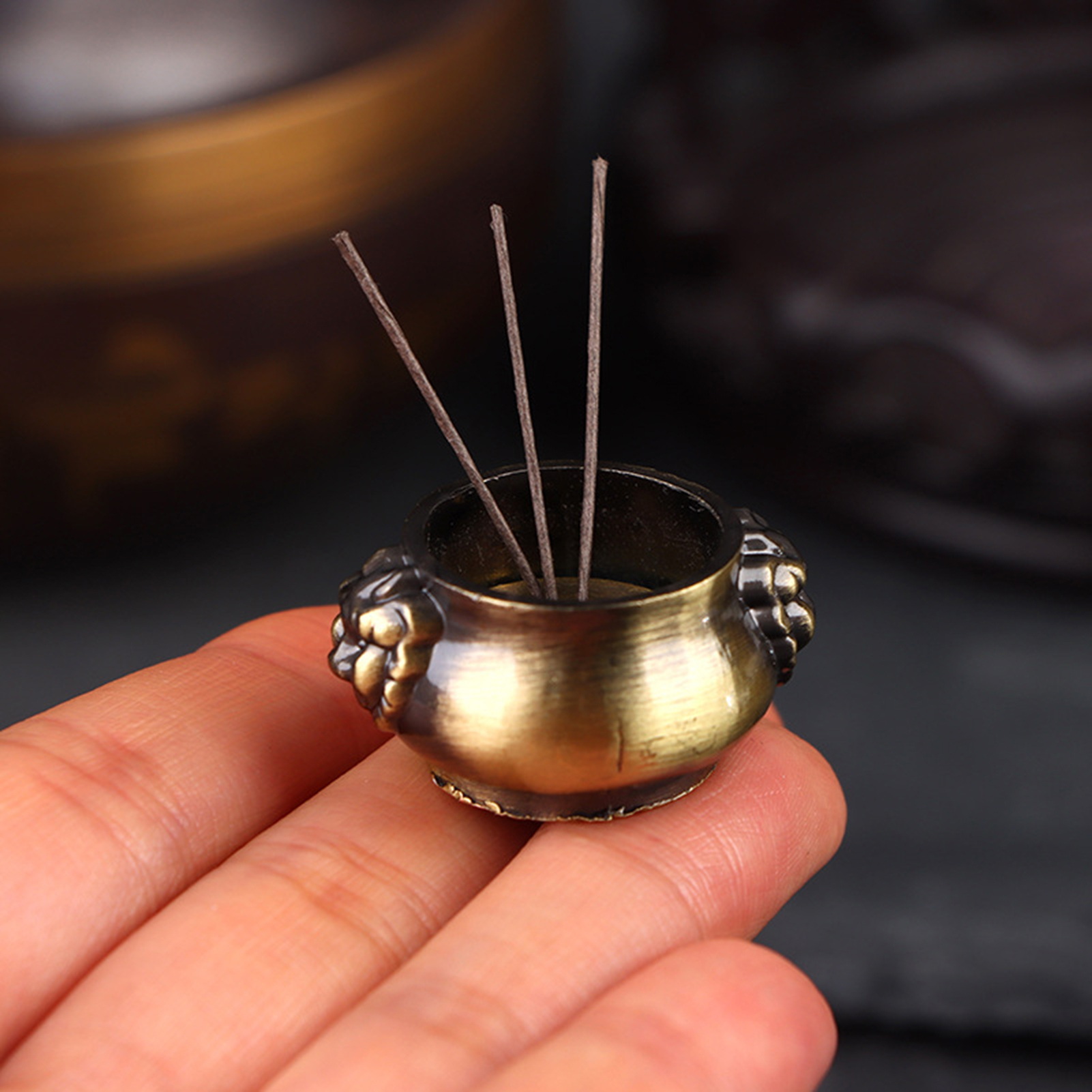 1/12 Scale Doll House Stove Mini Cauldron Pot Realistic Dollhouse Figurine for Halloween Party Favors Fairy Gardens