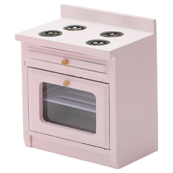 1/12 Scale Dollhouse Kitchen, Modern Dollhouse Furniture, Wooden Miniature Kitchen Furniture Cabinet, Tiny Cabinets/Cooking Table/Counter Toys for Dollhouse Displays and Collector's Arrangements