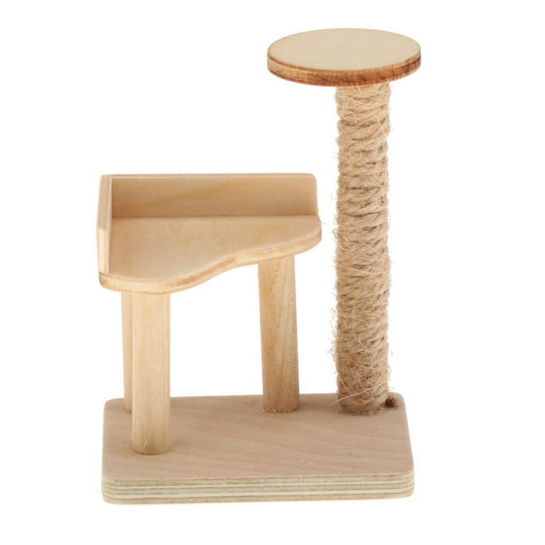 1:12 Scale Dollhouse Miniature Furniture Wooden cat climbing Condo