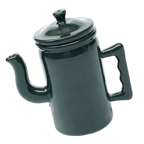 1/12 Scale Dollhouses Metal Coffee Maker Hinged Top Retro Miniature Kitchenware Metal Decorative Props