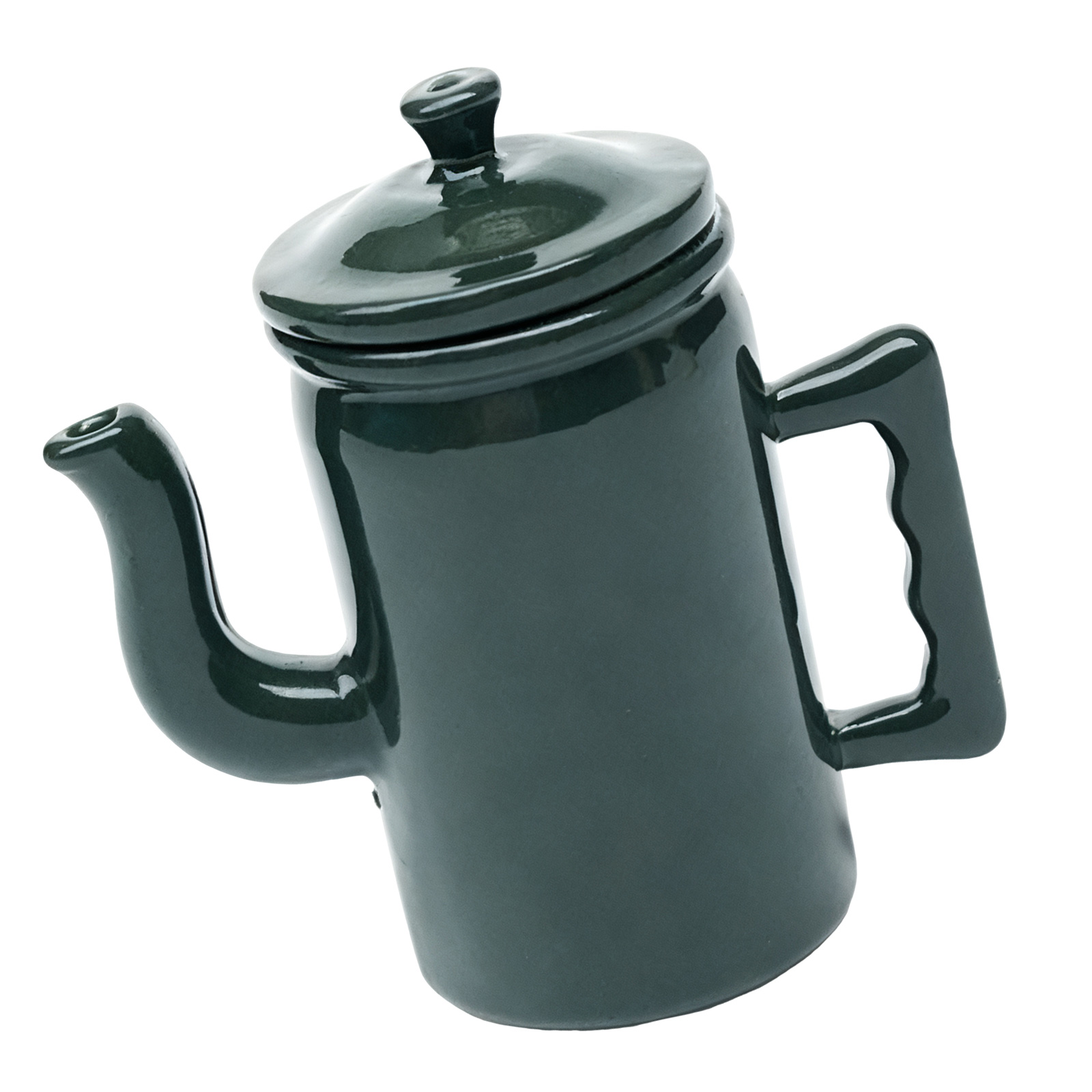 1/12 Scale Dollhouses Metal Coffee Maker Hinged Top Retro Miniature Kitchenware Metal Decorative Props