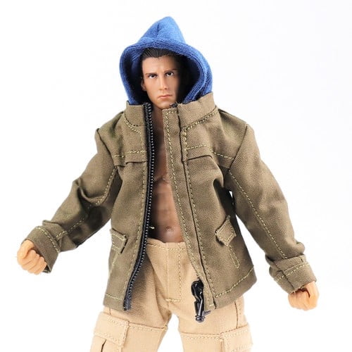 1/12 Scale Faux Two-Piece Hooded Jacket Coat Set for 6" Action Figure Body,doll clothing