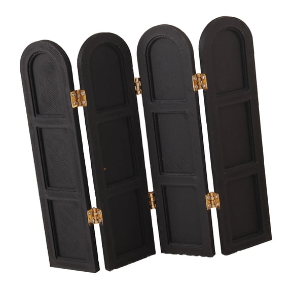 1:12 Scale Furniture Miniature Folding Screen Room Divider For Doll House With Hinged Panels And Simulation Design