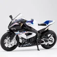 thumbnail image 1 of 1:12 Scale HP4 Motorcycle Model Car Toy Alloy Diecast Light Music Shock Absorption Motor Miniature Models Kids Birthday Gifts, 1 of 8