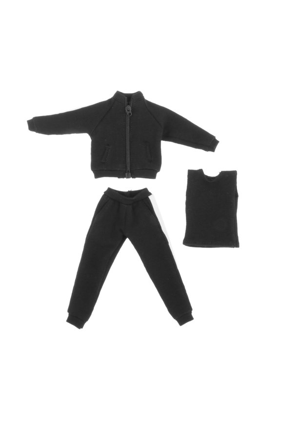 1/12 Scale Male Figure Tracksuit for 6inch Male Action Figures BJD Doll Body