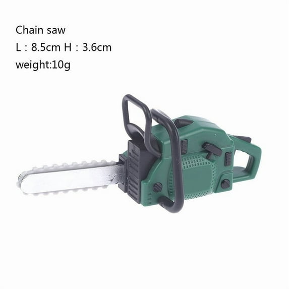1/12 Scale Mini Chainsaw Lawnmower Model Ornament, Realistic Tool Replica for Dollhouse – Collectible Miniature Accessory for Shelf Display, Office Desk, Model Enthusiasts and Hobbyists