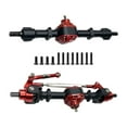 thumbnail image 1 of 1:12 Scale RC Car Front and Rear Axle Set Complete Axle Set Convenient Front Rear Bridge for MN78 D90 D91 99S RC DIY Accessories Model Truck black, 1 of 8