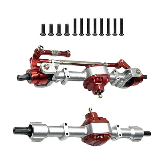 1:12 Scale RC Car Front and Rear Axle Set Complete Axle Set Convenient Front Rear Bridge for MN78 D90 D91 99S RC DIY Accessories Model Truck