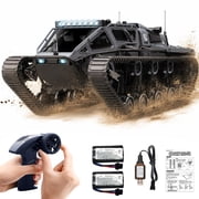 116 Scale Remote Control Car Military Crawler Off-Road RC Tank with 4WD, Adjustable Speed/Steering, 2 Batteries & Openable Doors   All-Terrain RC Truck for Kids Adults, Birthday Gifts