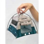 1:12 Scale Soldier Camping Small Tent Model Movable Dolls Decorative Miniature Scene Accessories Photography Props Toy Gift