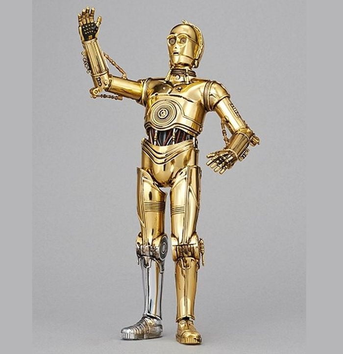 Hasbro Star Wars Saga Collection 2003: C-3PO E Battle Droid Con Catena Di Montaggio - Figura Originale Anni '90 - 2